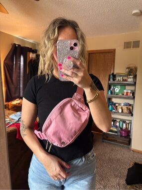 Lululemon blush Pink belt bag